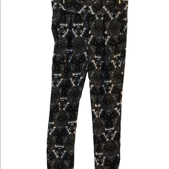 A.L.C. Womens pants Size 2 100% silk high waist pockets fold over waistband - Picture 1 of 5